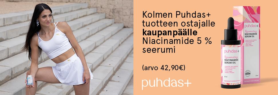 Kolmen Puhdas+ -tuotteen ostajalle lahja kaupan päälle!