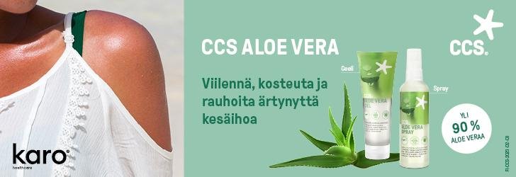 CCS Aloe Vera - viilennä, kosteuta ja rauhoita ärtynyttä kesäihoa.