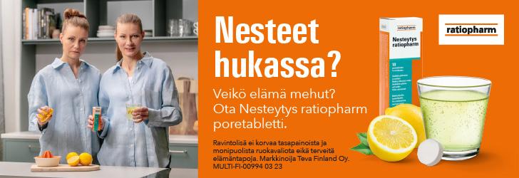 Nesteet hukassa? Kokeile Ratiopharmin nesteytys!
