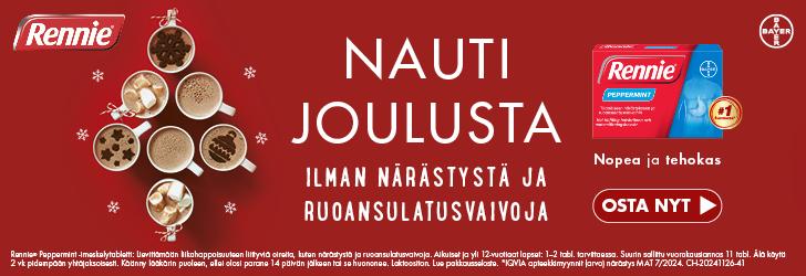 Rennie - Nauti joulusta ilman närästystä ja ruoansulatusvaivoja!