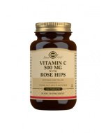 Solgar C-vitamiini + ruusunmarja (C + Rose Hips) 500 mg, 100 tabl.