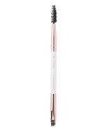 Brushworks Double Ended Brow Brush White & Gold kulmasivellin