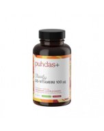 Puhdas+ D3-vitamiini 100 µg 120 kaps Extra-neitsytoliiviöljyssä 