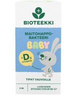 Bioteekki Maitohappobakteeri Baby + D3 Tipat 8 ml 