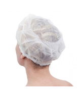 Bosign Shower cap Dot - Frost white 1kpl