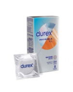 Durex Invisible XL Wide Fit Kondomi 8 kpl