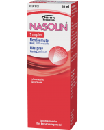 NASOLIN 1 mg/ml 10 ml nenäsumute, liuos säilytysaineeton
