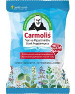 Carmolis Vahva Piparminttu Kurkkukaramelli 75 g