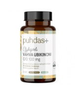 Puhdas+ Vahva Ubikinoni Q10 100 mg Extra-neitsytoliiviöljyssä 60 kaps