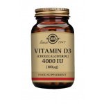 Solgar D3-vitamiini 4000 IU (100 µg), 60 kaps