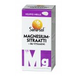 Sana-sol Magnesiumsitraatti + B6-vitamiini, 120 tabl