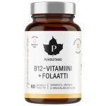 Puhdistamo B12-vitamiini + Folaatti, Vadelma 60 kaps