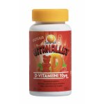 Sana-sol Vitanallet D-vitamiini 10µg mansikka/vadelma, 60 kpl 