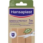 Hansaplast Green & Protect laastari 1m x 6cm