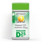 Apteekin Sana-sol Vegaani D3-vitamiini 25 mikrog 180 tabl/59g