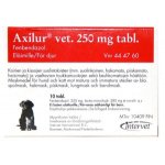 AXILUR 250 mg 10 vet tablettia
