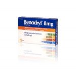 BENADRYL 8 mg 12 fol kaps, kova
