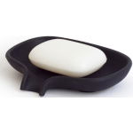 Bosign Silicone Soap Saver Dish with Draining Spout Black