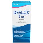 DESLOX 5 mg 100 fol tabl, kalvopääll