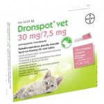 Dronspot vet 30 mg / 7.5 mg 2 x 0.35 ml paikallisvaleluliuos