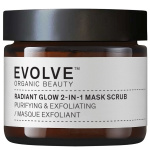 Evolve Organic Beauty Radiant Glow 2-in-1 Mask Scrub Kasvonaamio 60 ml