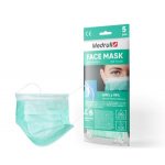 Medrull Face Mask kirurginen suu-nenäsuojus Type I vihreä 5kpl