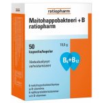 Maitohappobakteeri + B ratiopharm 50 kapselia