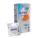 Durex Invisible XL Wide Fit Kondomi 8 kpl