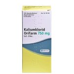 KALIUMKLORID ORIFARM 750 mg 100 kpl depottabl