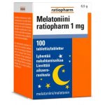 Melatoniini ratiopharm 1 mg 100 tablettia