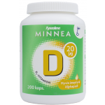 Minnea D-vitamiini 20 µg 200 kaps