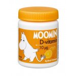 MOOMIN D-vitamin 10 mikrog KSYLITOLI Orange, 100 kpl
