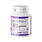 Puhdas+ Vahva Ashwaganda+ BioPerine 125 mg, 60 vegekaps