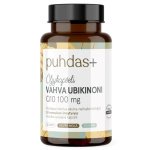 Puhdas+ Vahva Ubikinoni Q10 100 mg Extra-neitsytoliiviöljyssä 60 kaps