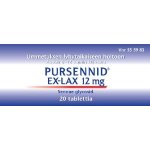 PURSENNID EX-LAX 12 mg 20 fol tabl, päällystetty