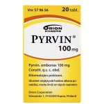 PYRVIN 100 mg 20 kpl tabl, kalvopääll