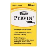 PYRVIN 100 mg 40 kpl tabl, kalvopääll