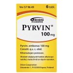 PYRVIN 100 mg 6 kpl tabl, kalvopääll