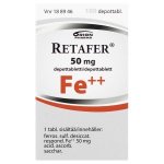 RETAFER 50 mg 100 kpl depottabl