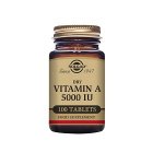 Solgar A-vitamiini 5000 IU (retinyylipalmitaatti), 100 tabl