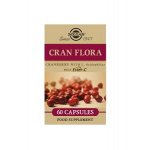 Solgar® Cran Flora + Ester-C® karpalo, maitohappobakteeri ja C-vitamiini, 60 kaps