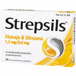 STREPSILS HUNAJA & SITRUUNA 1,2/0,6 mg 24 imeskelytablettia