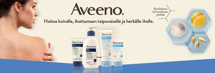 Aveeno - hoitoa kuivalle, ihottumaan taipuvaiselle ja herkälle iholle.
